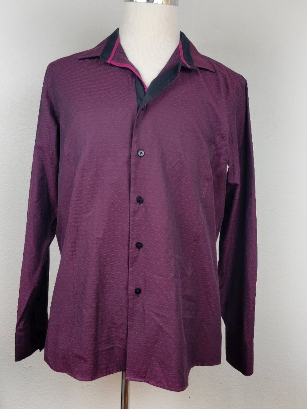 Barabas Men's XL Shirt Long Sleeved Button Up Solid Extra Large